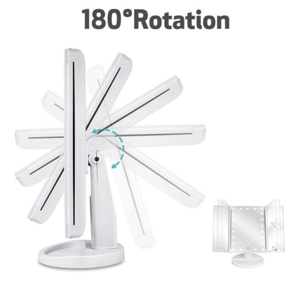 Makeup Mirror with Lights 22 Led Vanity Mirror with 2X/3X Magnification - White - Picture 8 of 8